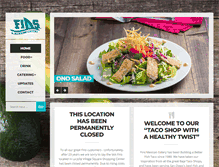 Tablet Screenshot of finsmexicaneatery.com